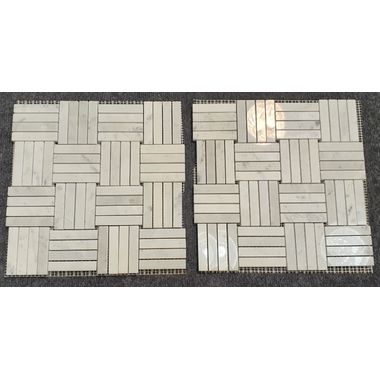 MOZAIKA BIANCO CARRARA CROSS  29,5 X 29,5 CM DOSTĘPNA NA ZAMÓWIENIE - 0