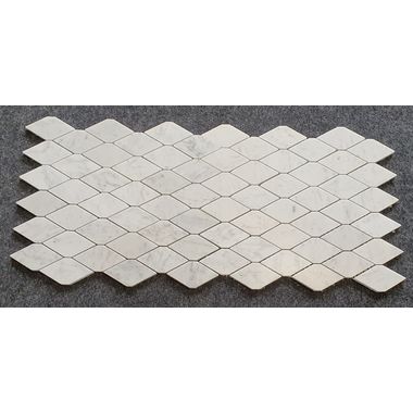 MOZAIKA BIANCO CARRARA LONG HEXAGON  34 X 29,5 DOSTĘPNA NA ZAMÓWIENIE - 0