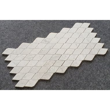 MOZAIKA BIANCO CARRARA LONG HEXAGON  34 X 29,5 DOSTĘPNA NA ZAMÓWIENIE - 0