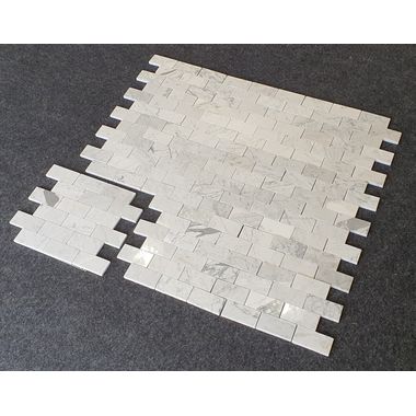 MOZAIKA BIANCO CARRARA  PROSTOKĄTY BRICKS 35 X 29,5 CM DOSTĘPNA OD RĘKI  - 0